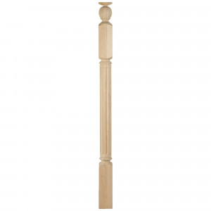12513903 Столб лестничный «Римский» 80x80x1200 мм, бук