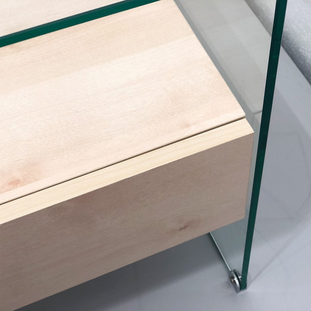 Тумбочка прикроватная стеклянная "Со-1" GRAUM  304064 Бежевый;прозрачный  - Вид №6