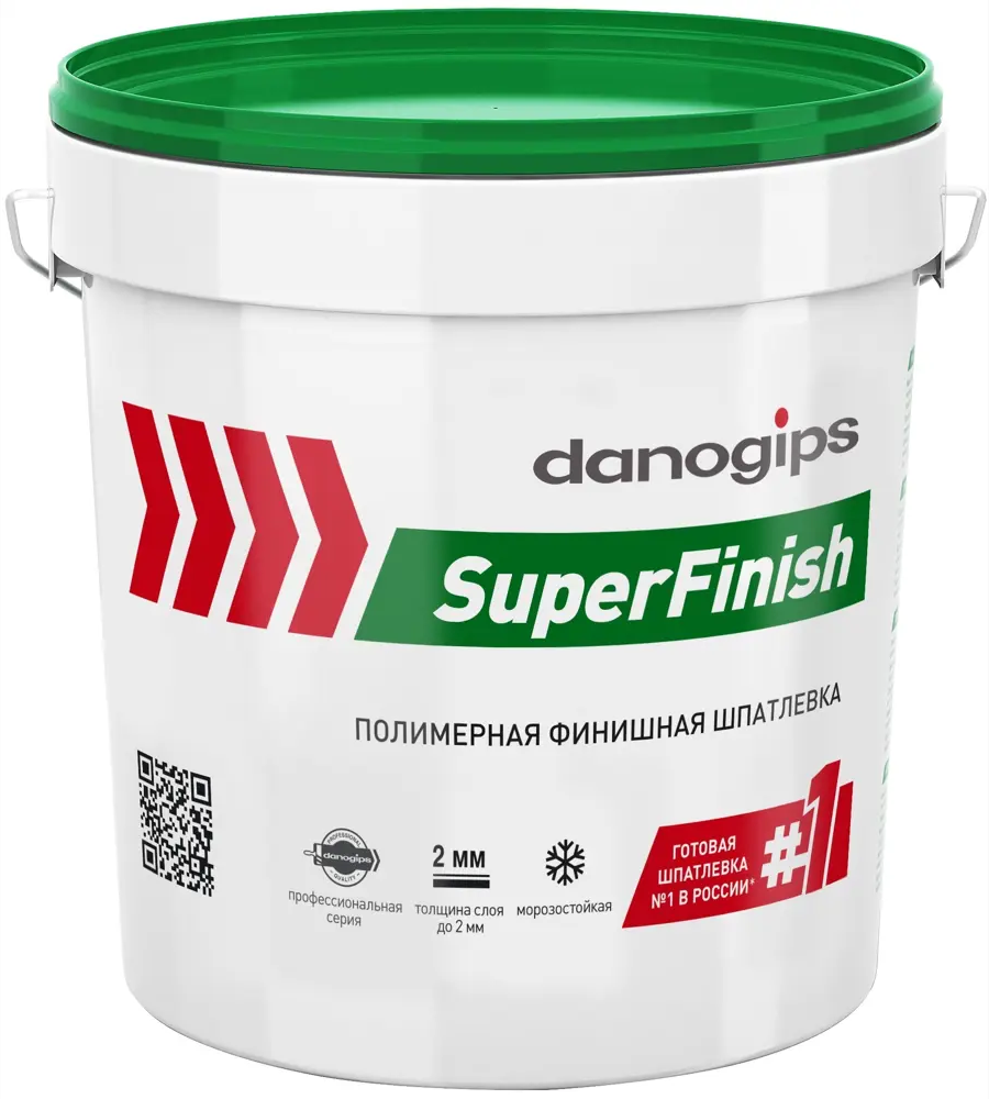 Финишная шпаклевка Danogips SuperFinish для идеальных стен 14297765