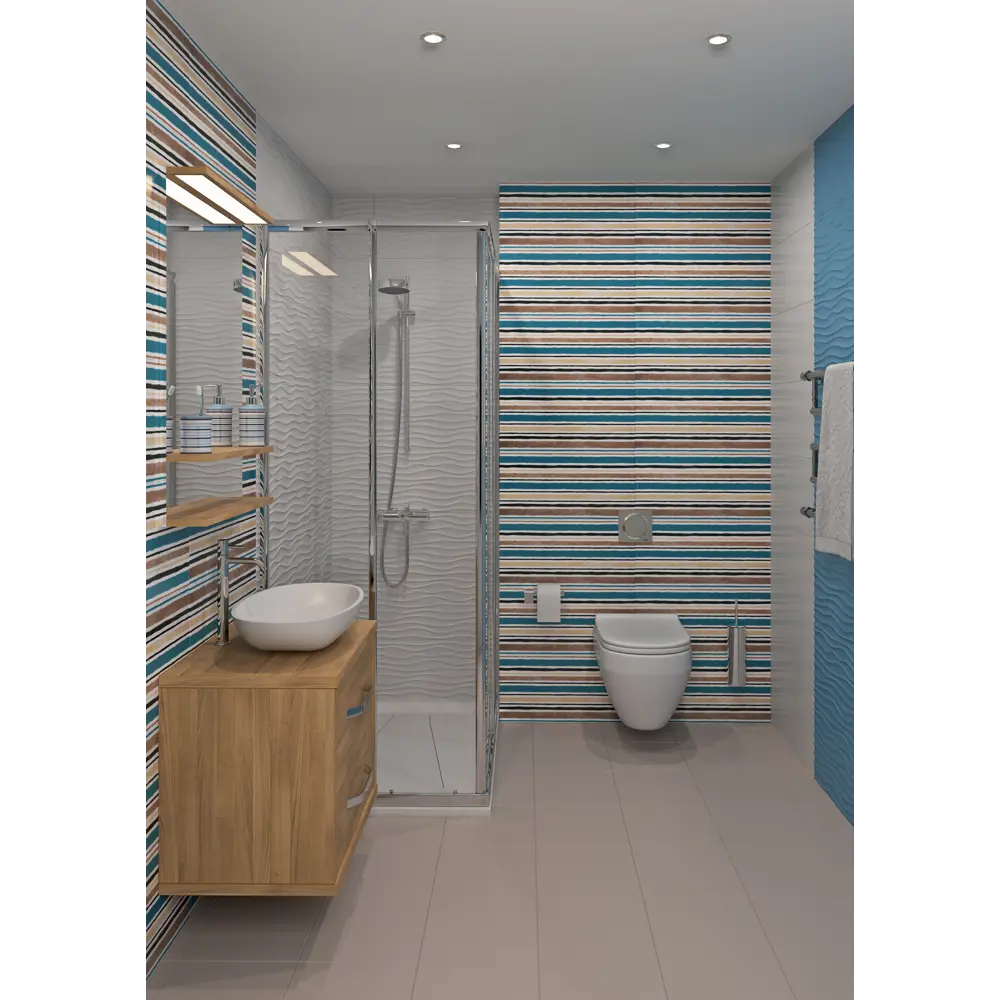 Плитка настенная «Дюна» 7С 60x30 см 1.98 м² цвет белый 82383406 STLM-2059749 Santreyd - Вид №3