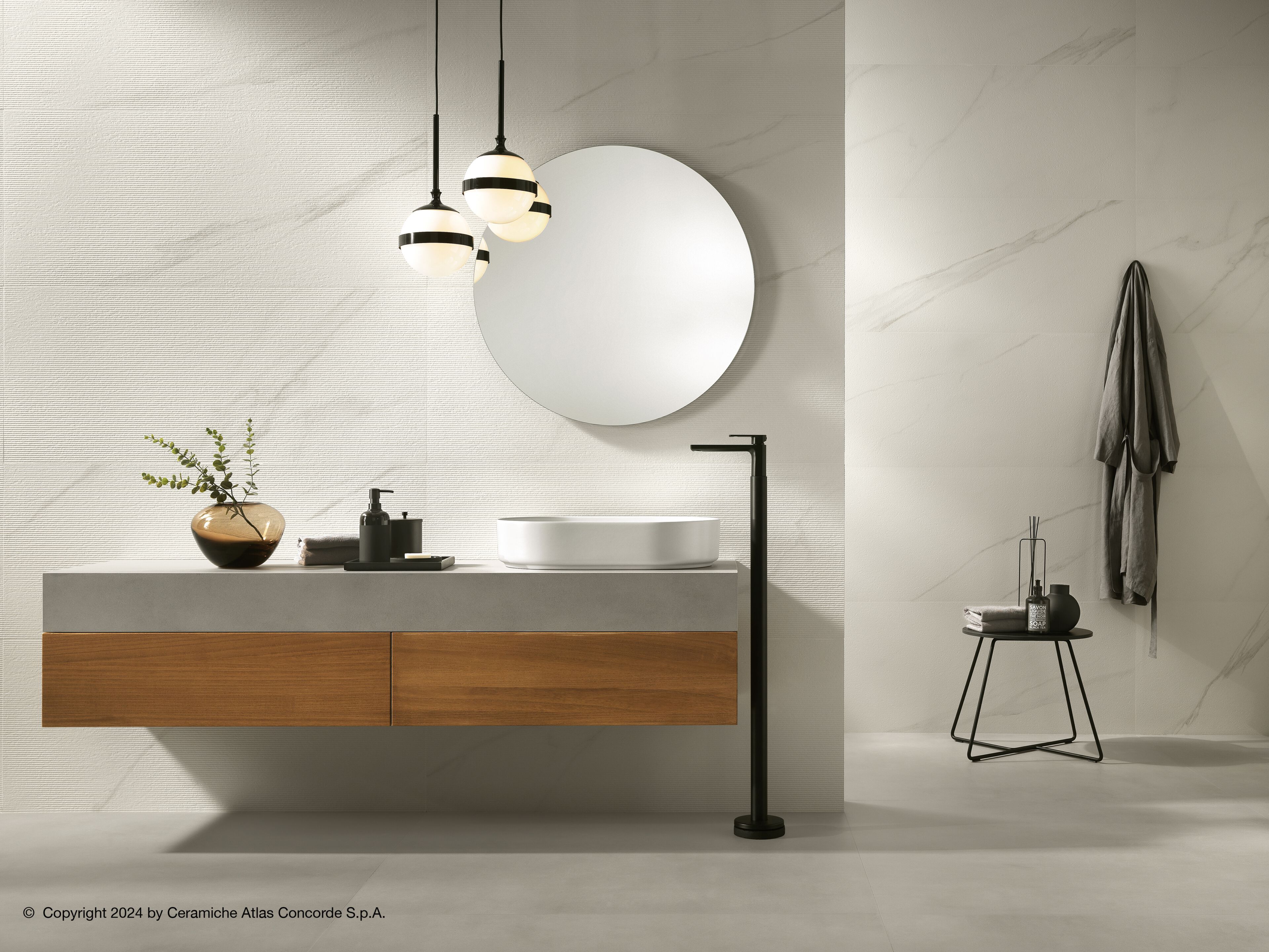 Трехмерная облицовка керамогранита с мраморным эффектом для интерьера Atlas Concorde ARCH-00125054 - Вид №13