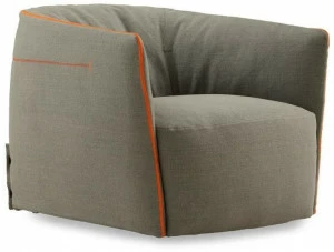 Poliform Кресло со съемным чехлом из ткани Santa monica