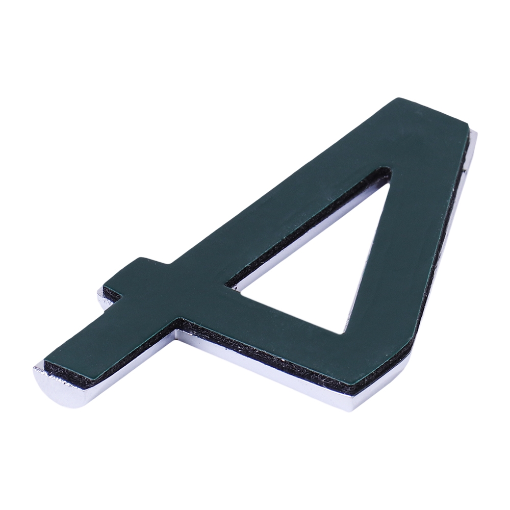 Дверной номер  «4», 32х5х40 мм, матовое серебро LJPS0090 Public Steel Россия  - Вид №4