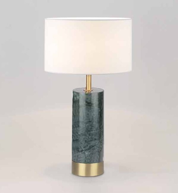 091774 Настольная лампа золото/зеленый мрамор + белый абажур Aromas del Campo Cand  - Вид №1