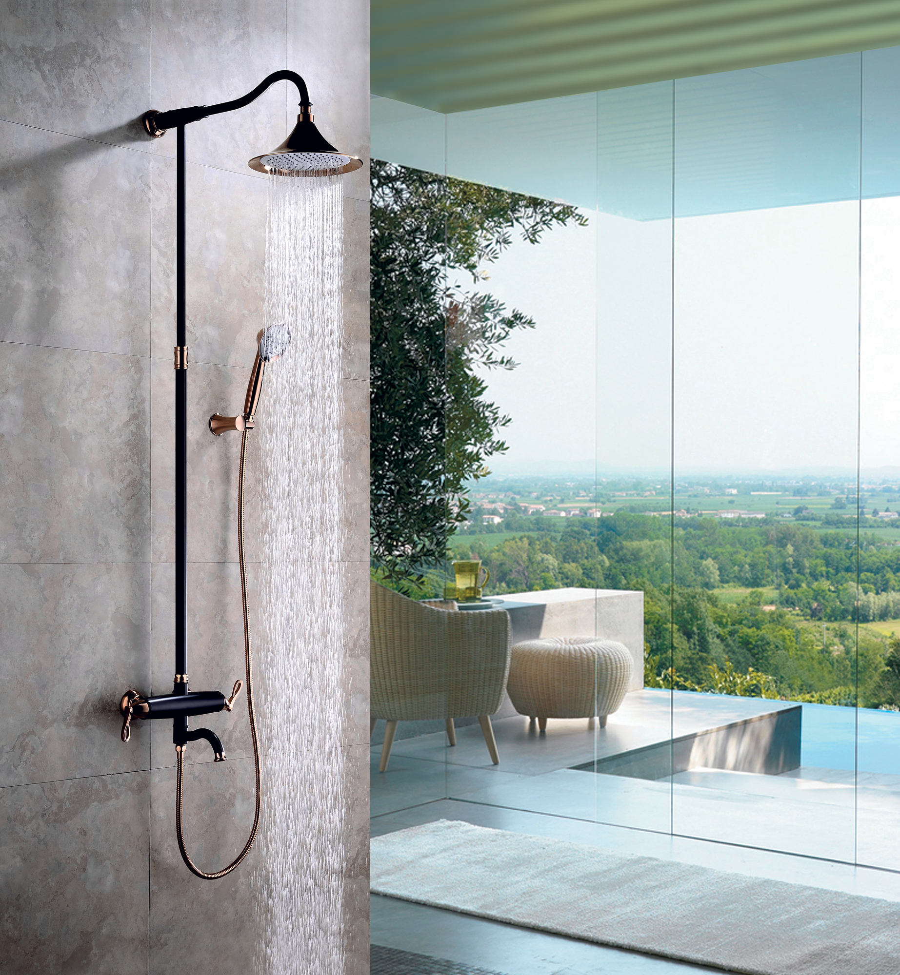 LM6162BRG Смеситель Prime для ванны и душа LEMARK PRIME - Вид №3