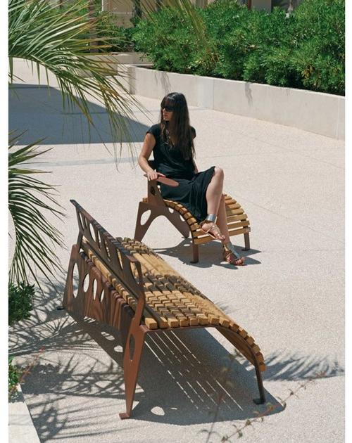 CYRIA Скамья со спинкой Green palacio sun-id-1375219 - Вид №1