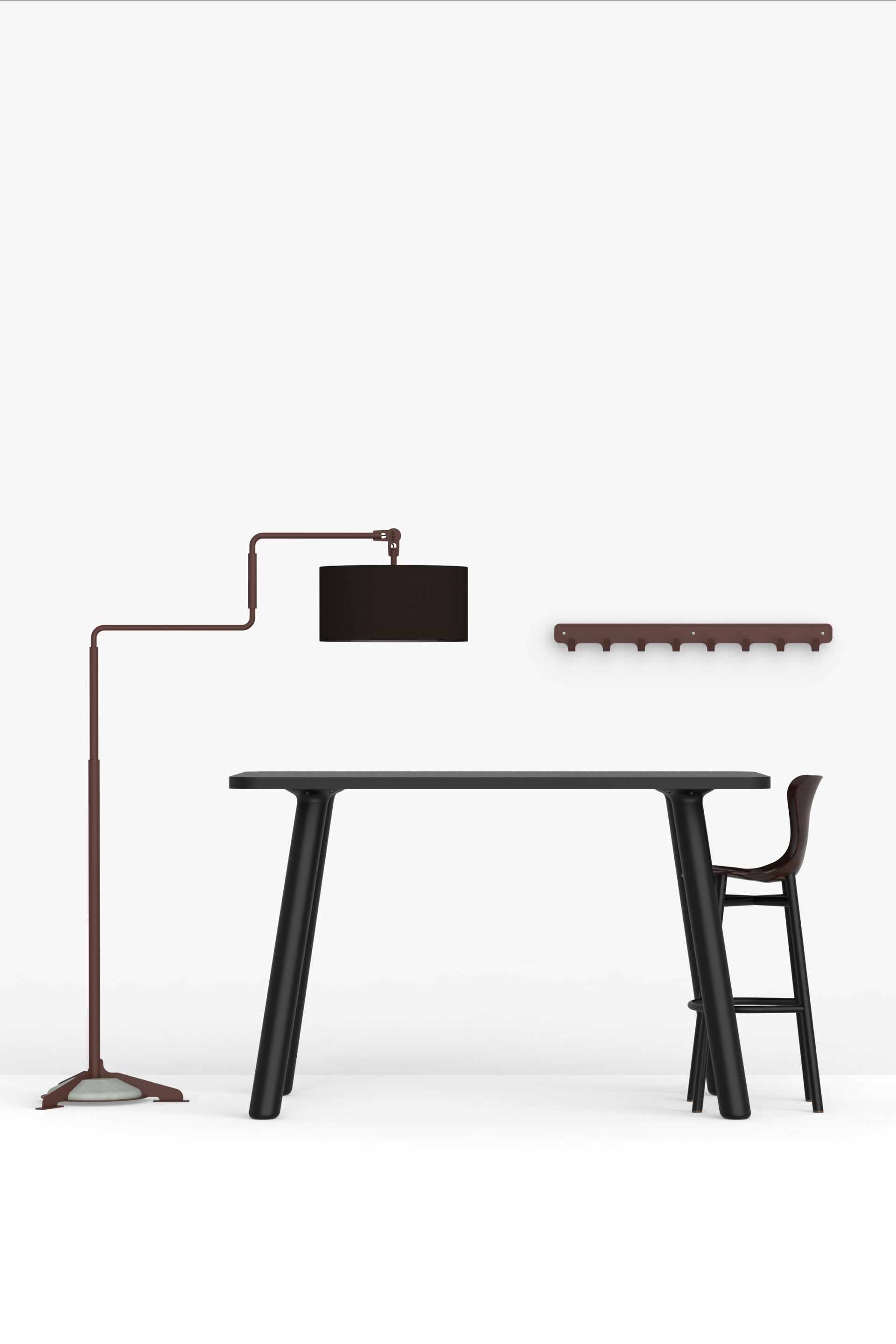 Регулируемая напольная лампа из стали и ткани FUNCTIONALS SWIVEL ARCH-00115884 - Вид №3