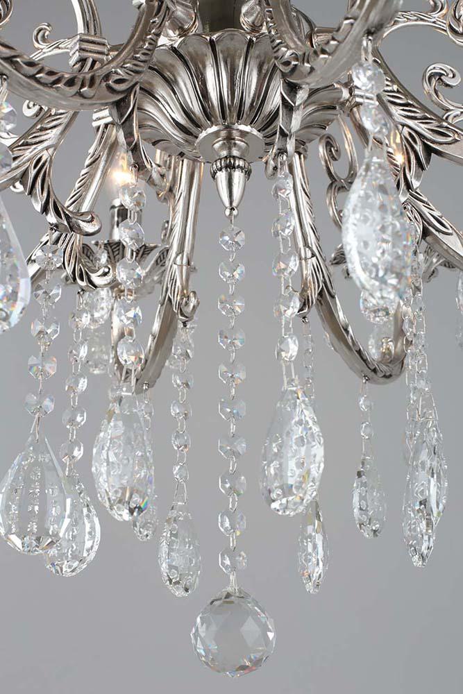 Подвесная люстра Omnilux Cupazzo OML-75503-08 OMNILUX ДИЗАЙНЕРСКИЕ, CUPAZZO 279720 Серебро  - Вид №2