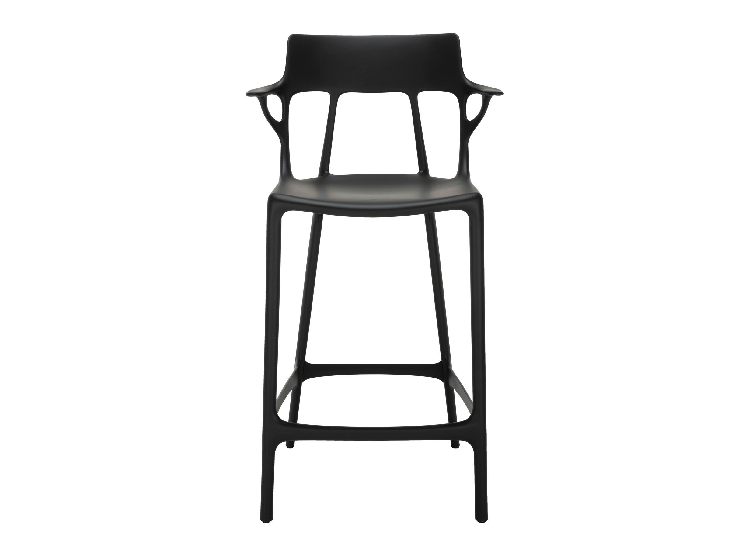 Высокий стул из переработанного инженерного пластика для сада со спинкой Kartell A. I ARCH-00056063