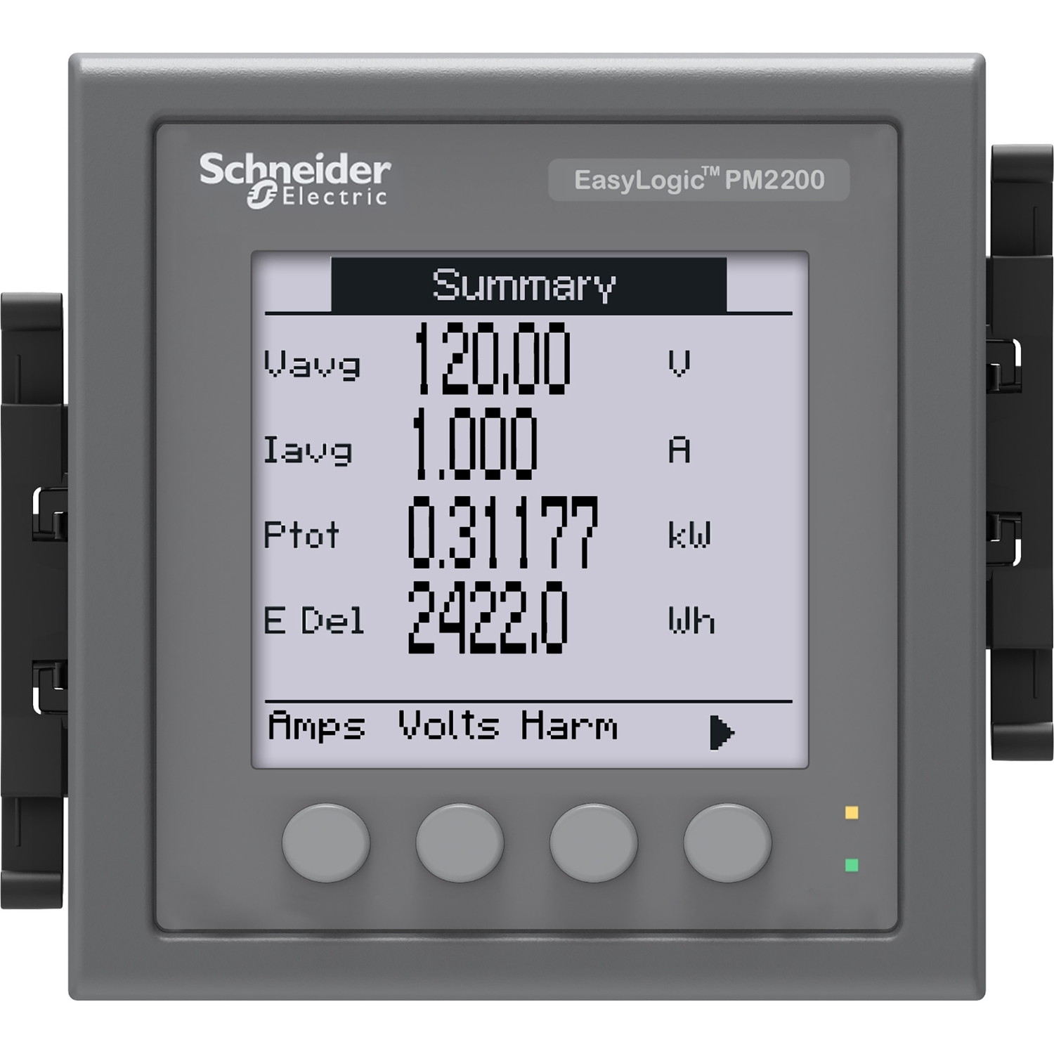 METSEPM2210RU Поверенный счетчик многоф. 3-ф PM2210, LCD, кл.т. 1 Schneider Electric EasyLogic 