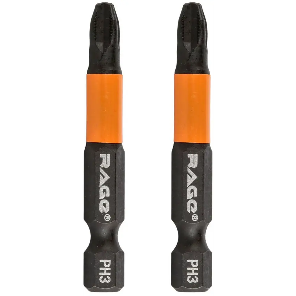Магнитная бита RAGE PH3 50 мм для шуруповерта (2 шт) 89369255 STLM-1407036