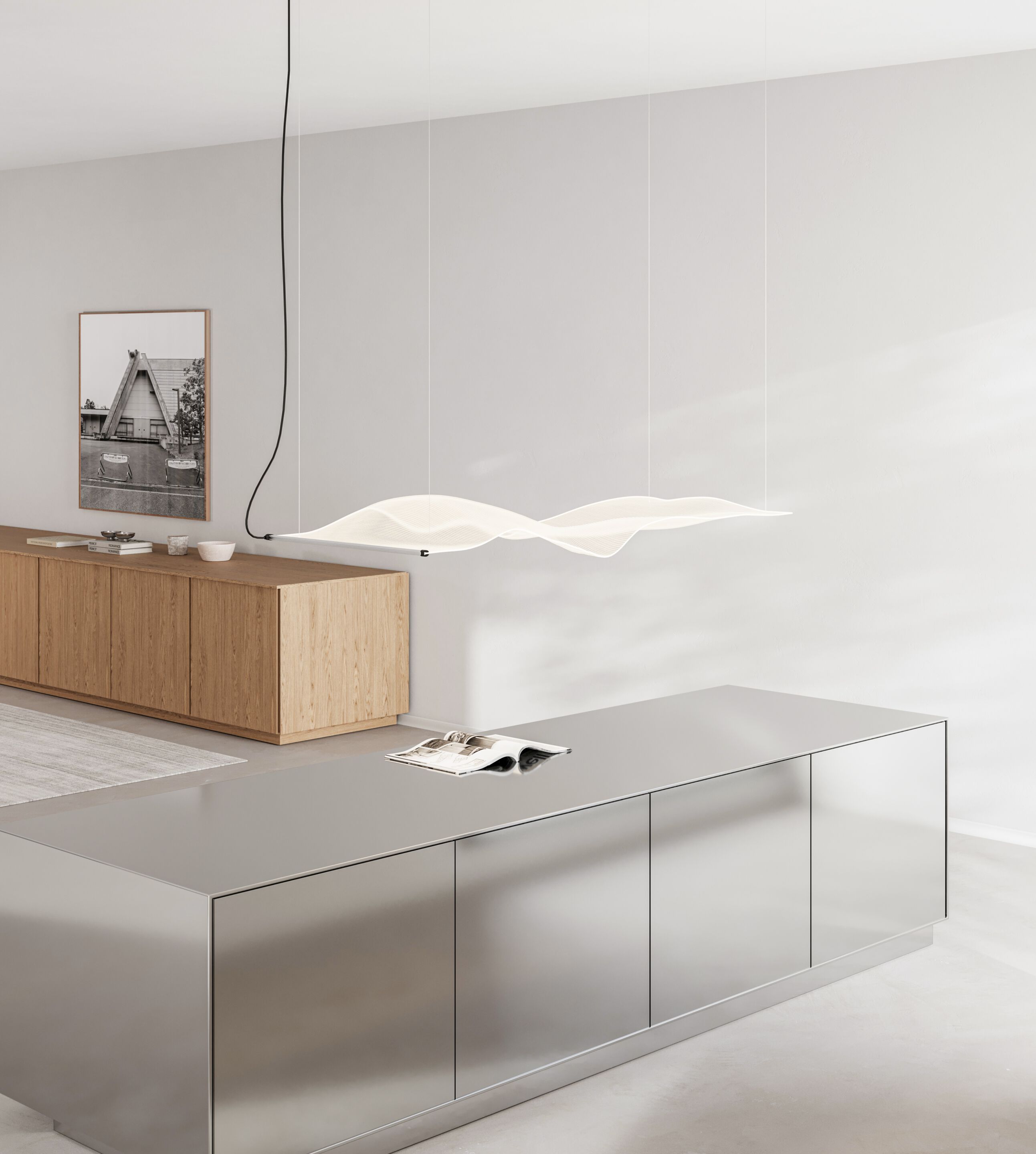 Акриловый светодиодный подвесной светильник ручной работы PARACHILNA GWEILO ARCH-00089504 - Вид №7