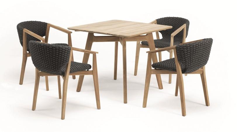 Ethimo Садовый стол из тикового дерева Knit Knittq01 - Вид №10