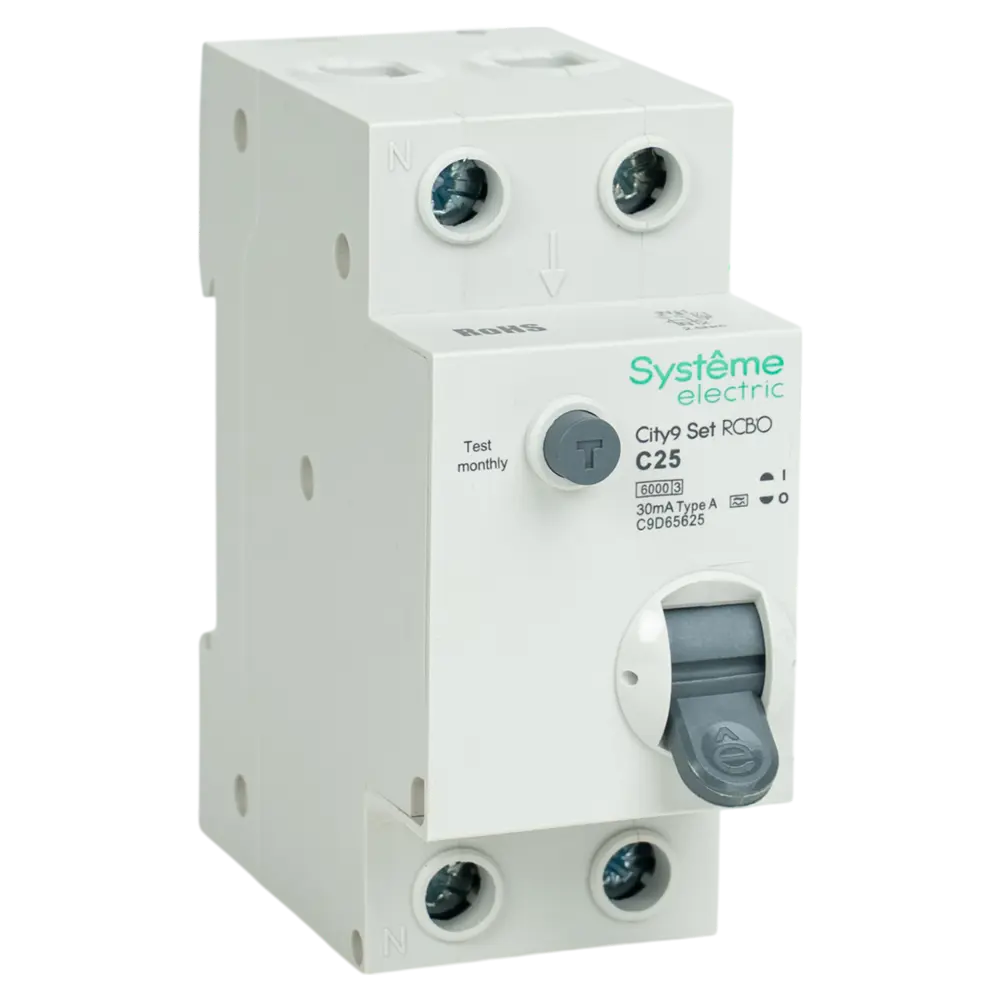 Дифференциальный автомат Systeme Electric City9 Set 25А с защитой от утечек 89412708 STLM-1563041 - Вид №1