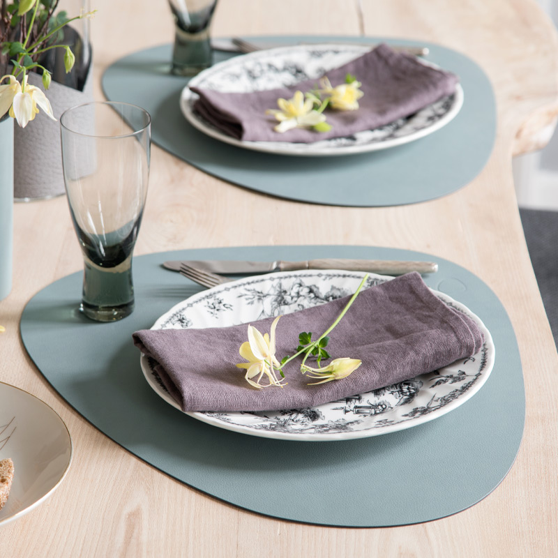 981902 NUPO pastel green подстановочная салфетка фигурная 37x44 см, толщина 1,6 мм;LIND DNA  - Вид №1