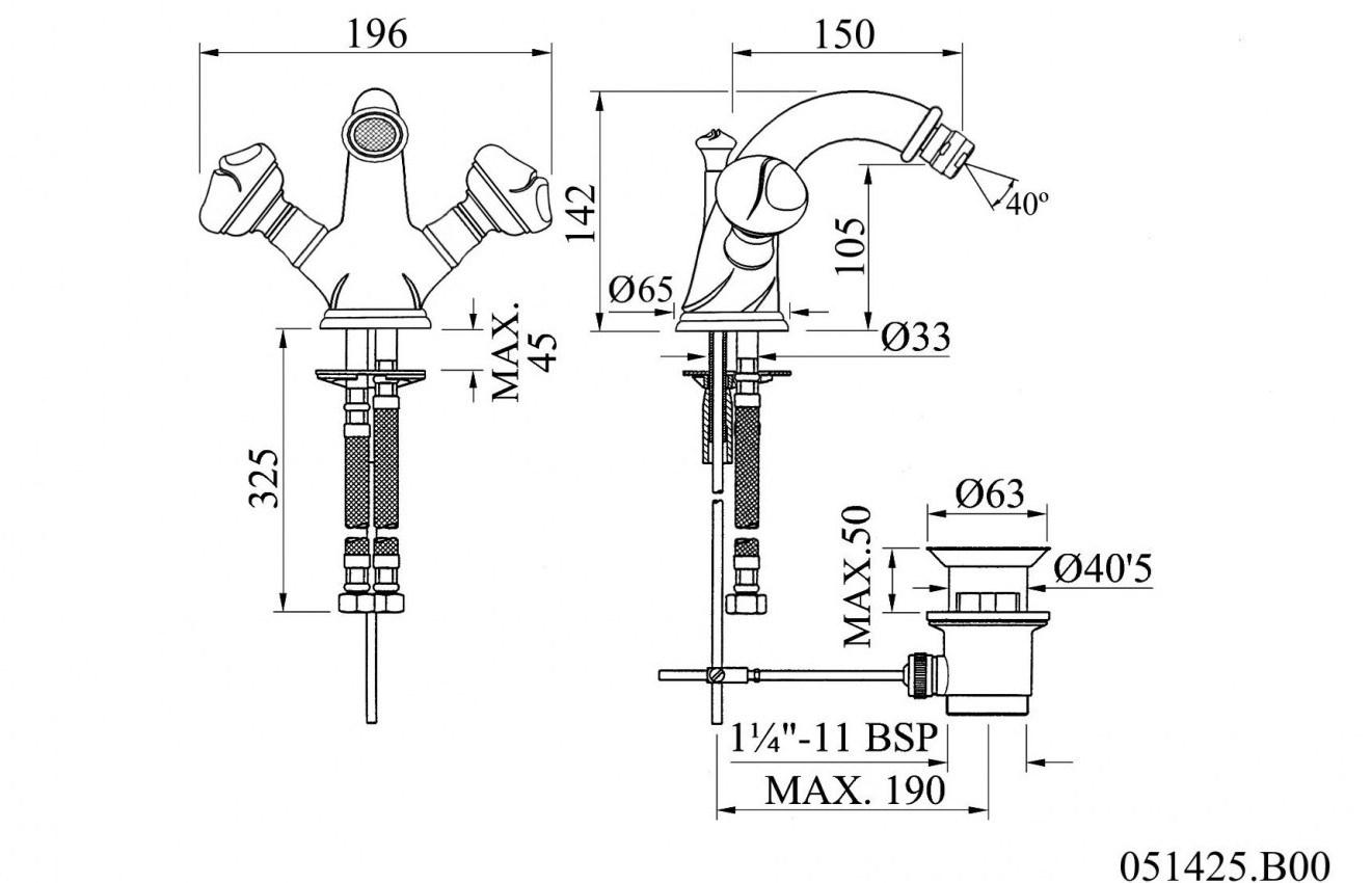 Bronces Mestre Смеситель для биде с одним отверстием Oman sun-id-1511738 - Вид №1
