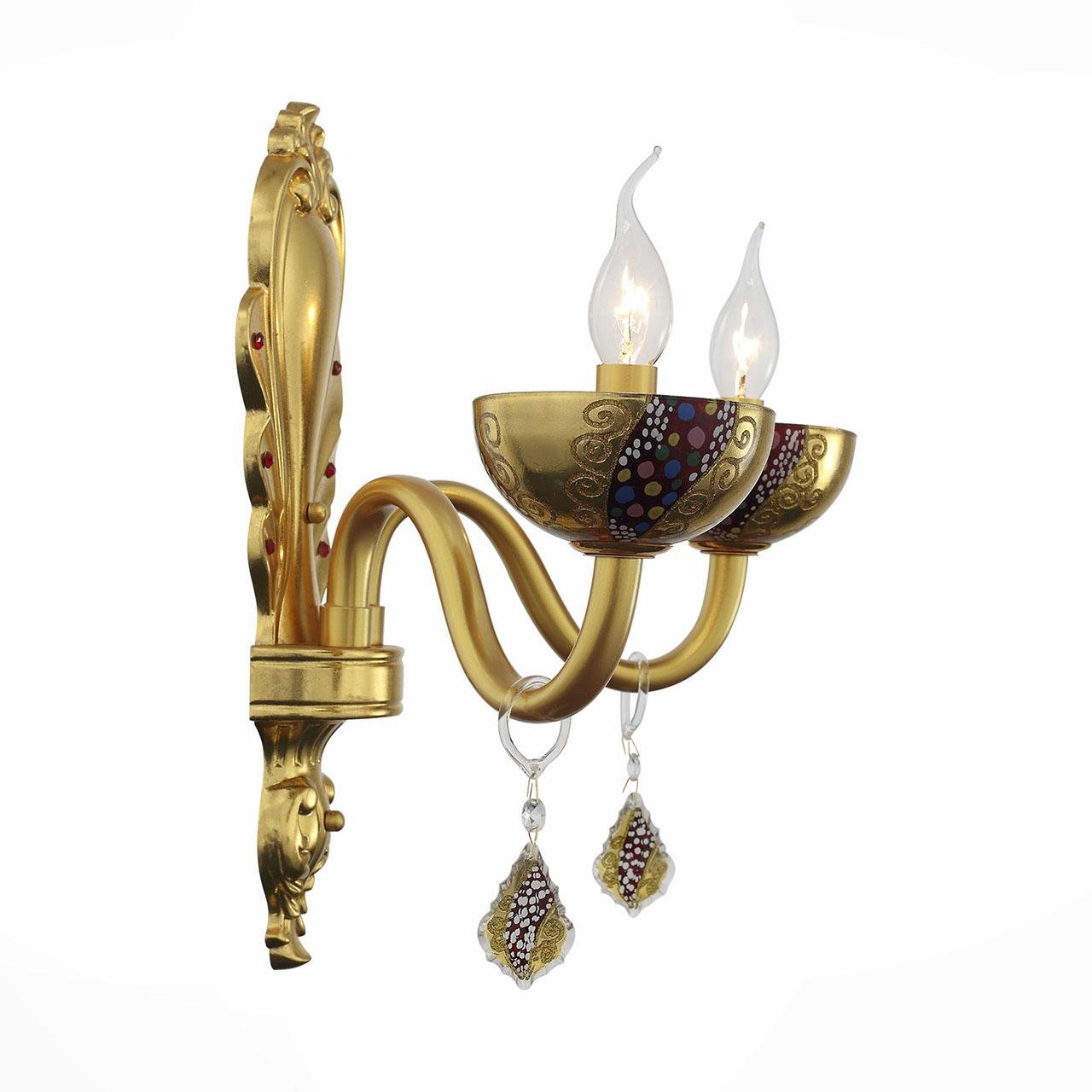 Бра ST Luce Ambita SL225.201.02 ST LUCE СВЕЧА 077820 Золото;прозрачный  - Вид №2