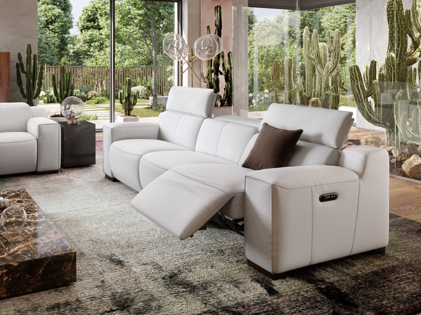 3-местный кожаный диван Sofanella LORETO XXL ARCH-00137123 - Вид №3