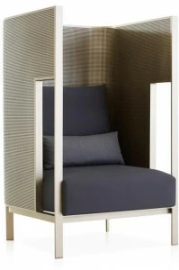 GANDIABLASCO Садовое кресло из ткани с высокой спинкой Solanas