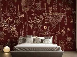 Affreschi & Affreschi Рулонные экологические обои из гипса с цветочными мотивами Season 1 Kw0703