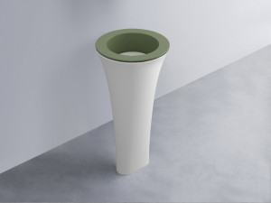 AMLA45-AG+AMPILT-PM+AMCOLT-BL Раковина Amedeo Tondo отдельностоящая cielo Enjoy + Amedeo
