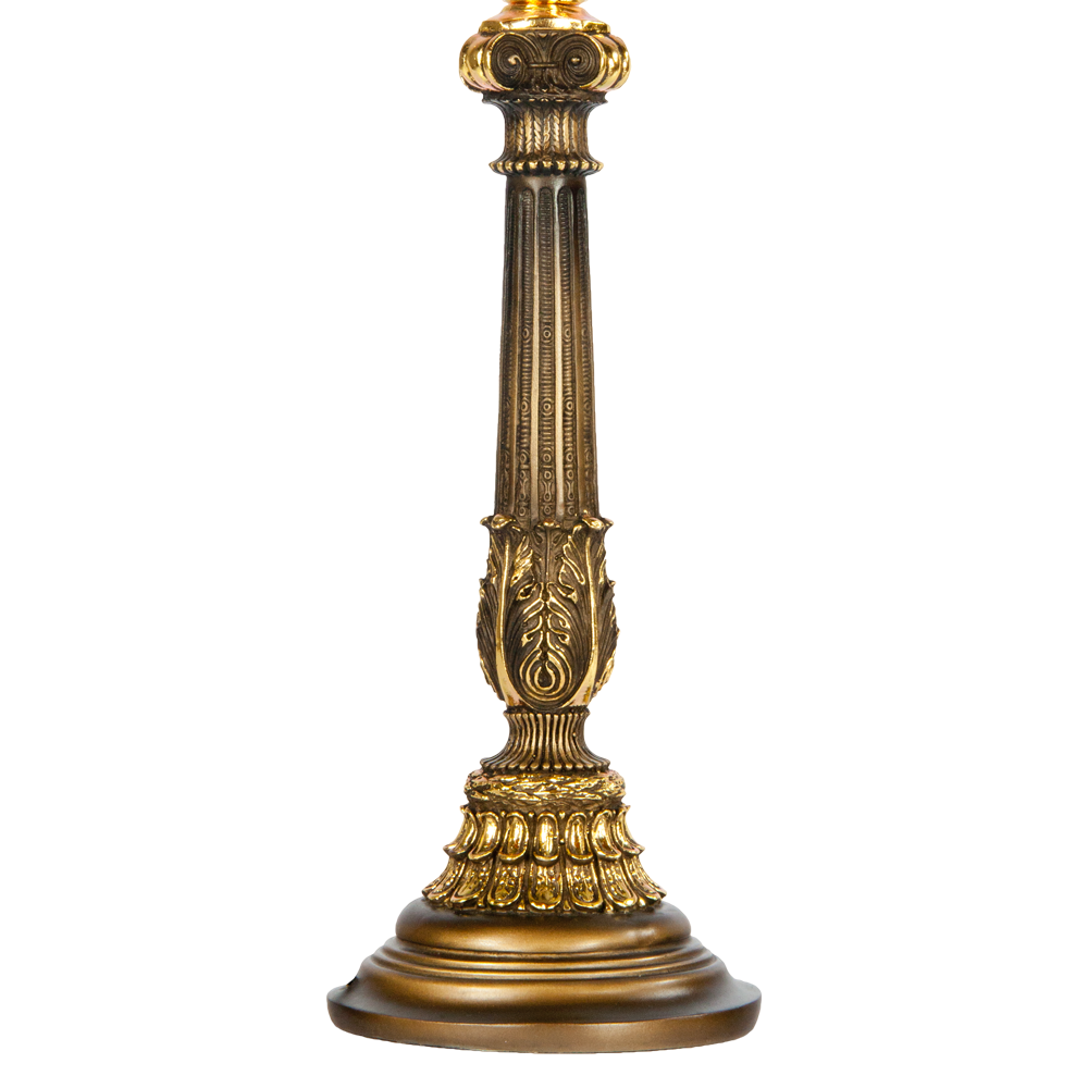 32022,34057 Настольная лампа Колонна Испанская Бронза Тюссо Игуана Шоколад BOGACHO 4627138210994, 4627138151105 - Вид №1