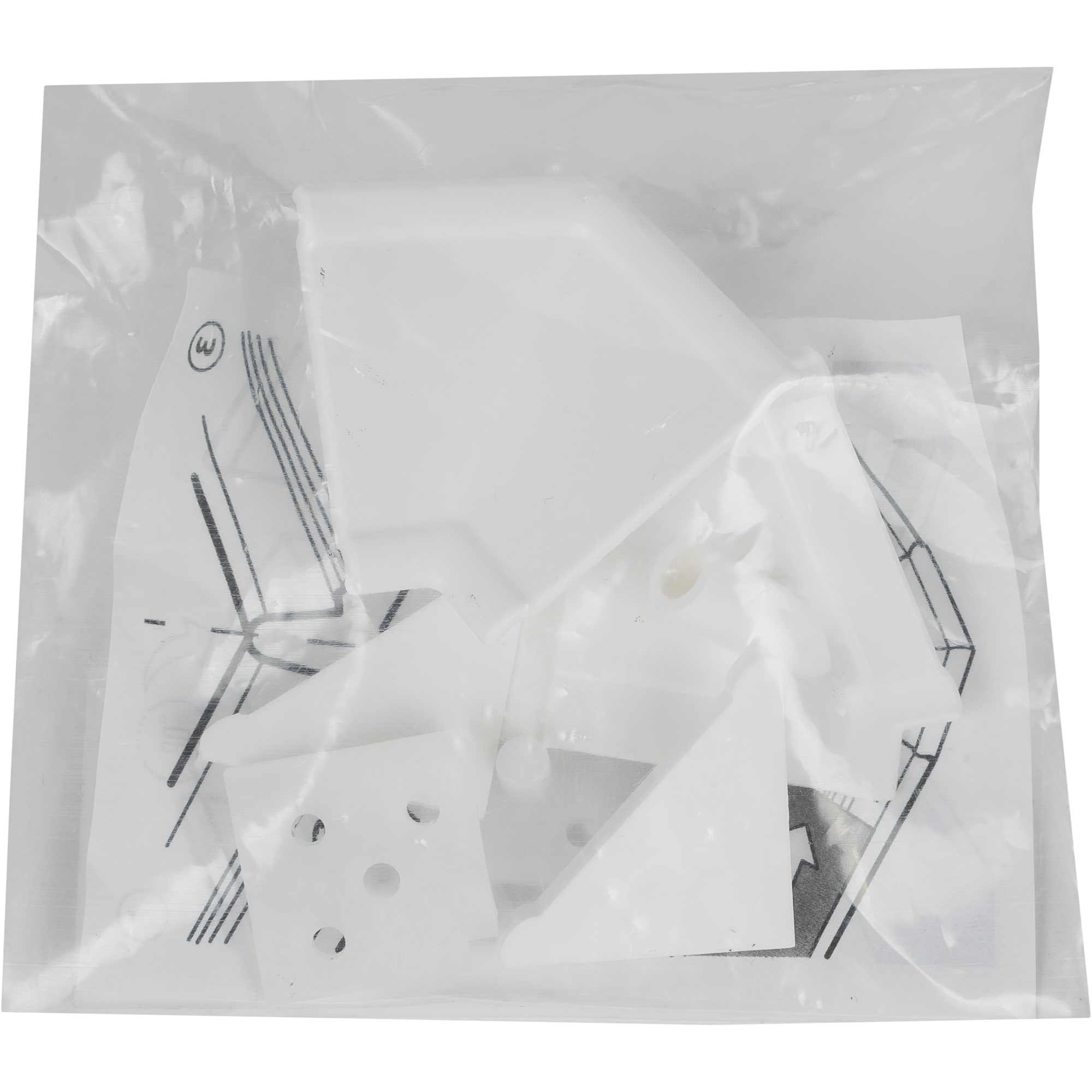 82063062 Комплект для установки плинтуса, цвет белый Santreyd  - Вид №1