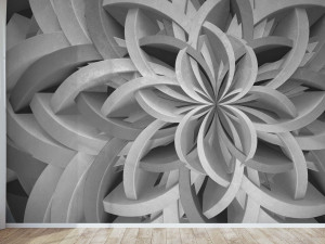 Экологичные обои из рулонной штукатурки с 3D-эффектом