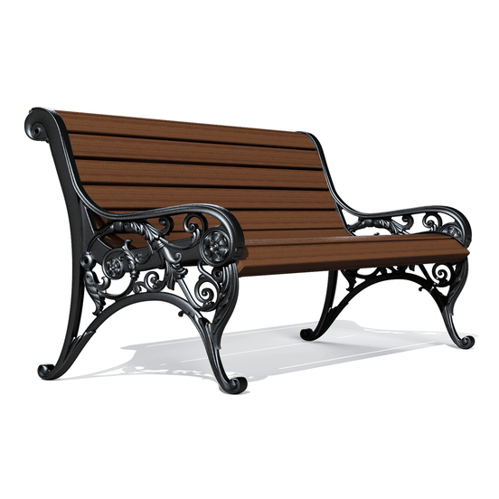 13482 РЕНЕ, диван чугунный парковый уличный LAB.Space  - Вид №1