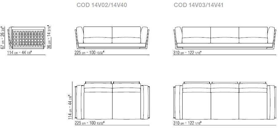 Flexform Модульный тканевый диван Cestone sun-id-1396575 - Вид №8