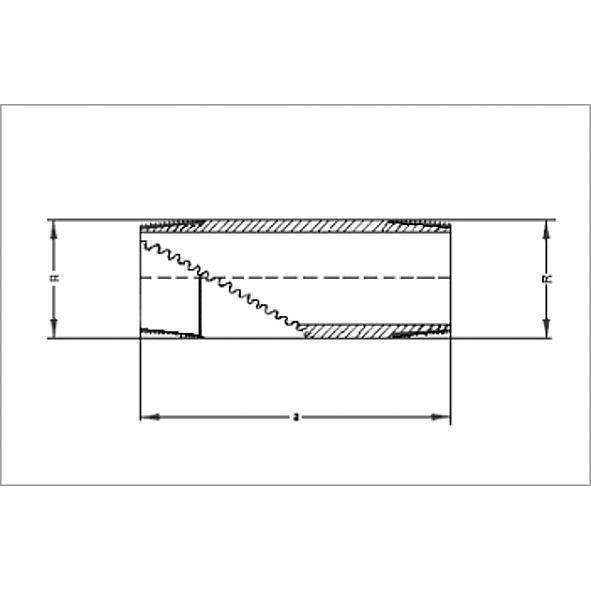 13530280 SANHA 3530 PURAFIT удлиненный ниппель 2x80 мм  - Вид №1