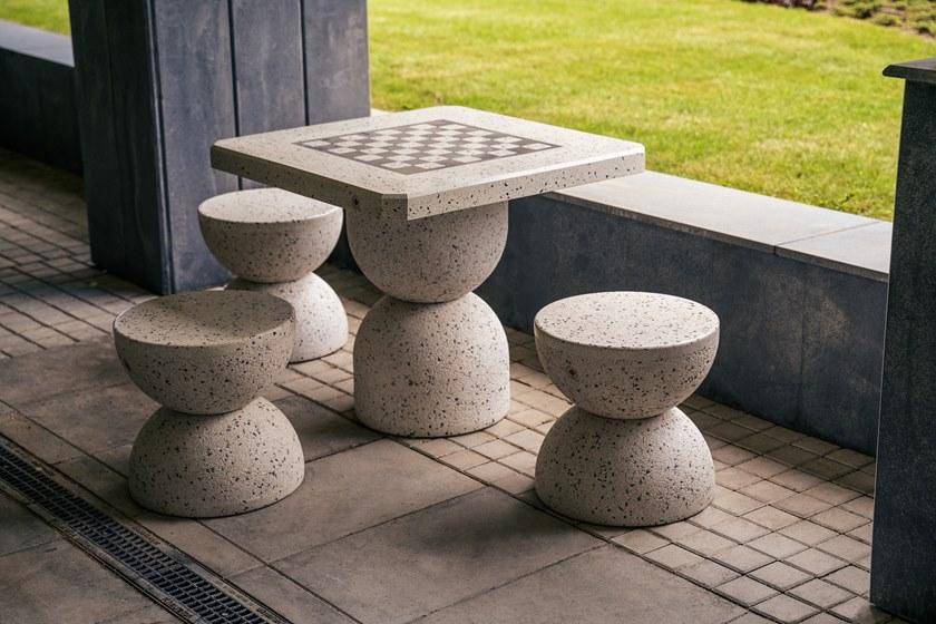 ENCHO ENCHEV - ETE Бетонный садовый стул  112  - Вид №2