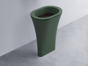 AMLA65-MU+AMPILO-LV+AMCOLO-MU Раковина Amedeo Ovale отдельностоящая cielo Enjoy + Amedeo