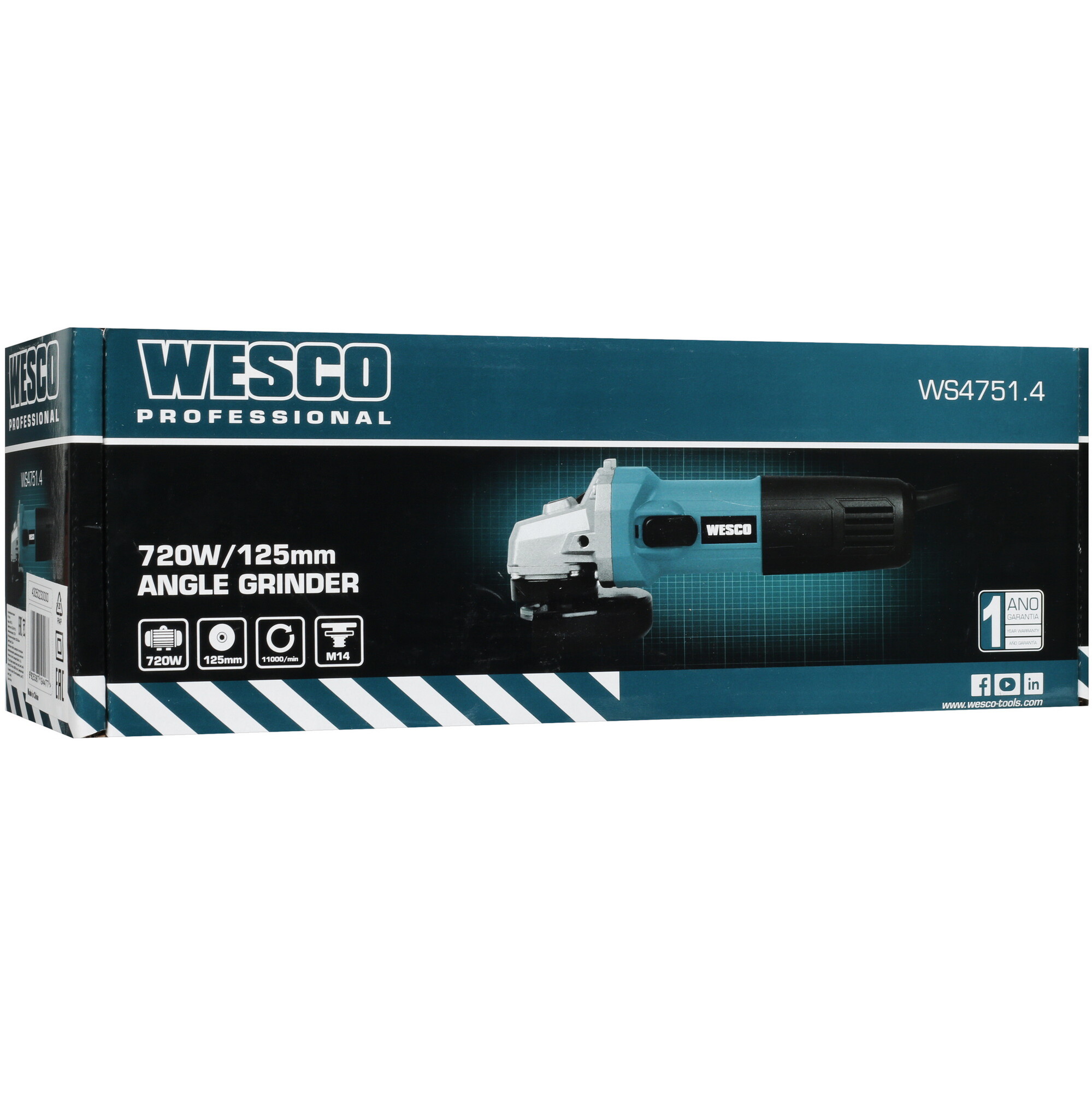 Углошлифовальная машина (УШМ) Wesco WS4751.4 5094194 STDN-0144488 - Вид №9