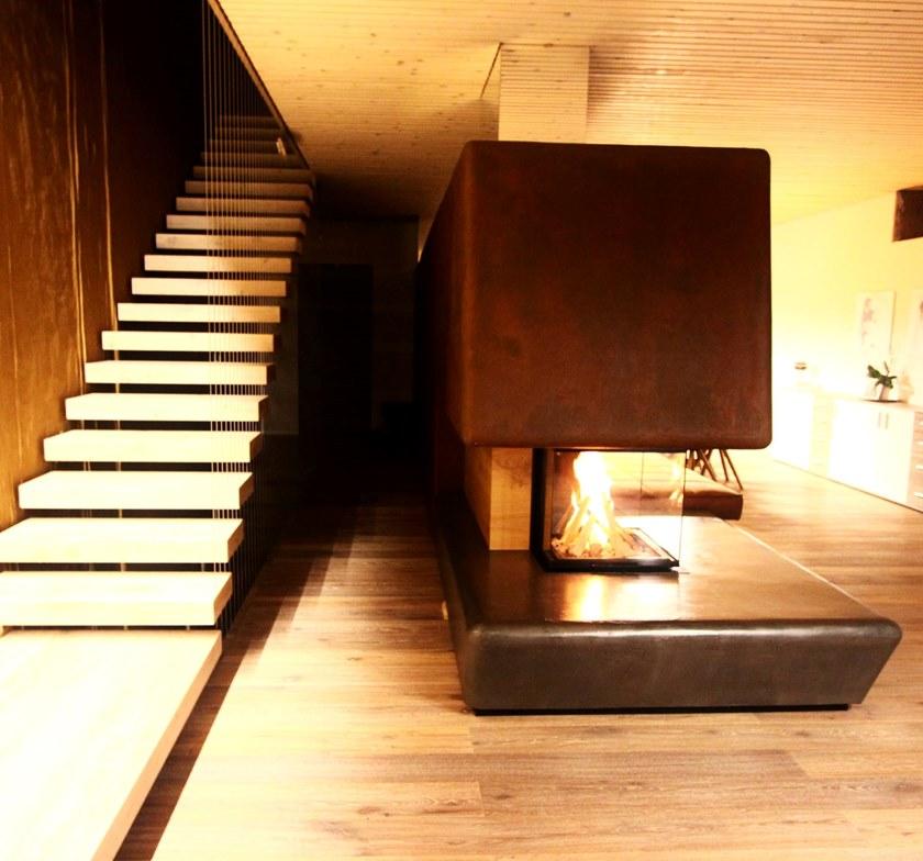 RÜEGG Дровяной стальной камин с панорамным остеклением Premium line sun-id-1497170 - Вид №10