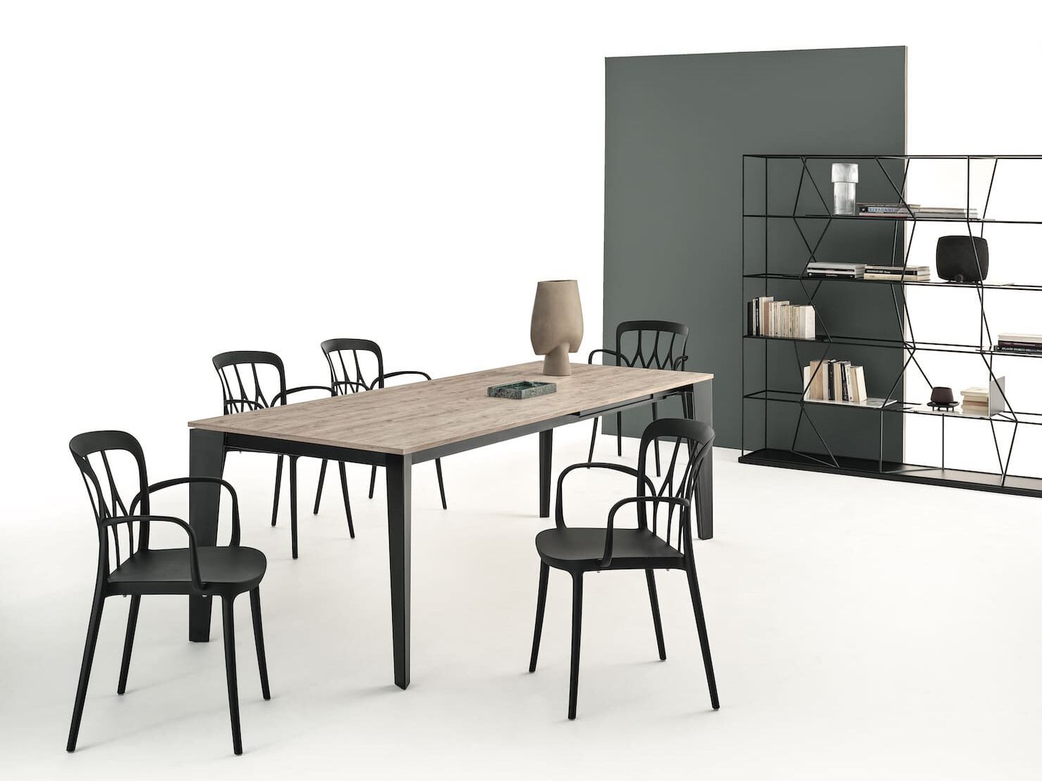 Выдвижной обеденный стол из стали и дерева Bontempi Casa CRUZ XXL ARCH-00094714 - Вид №3