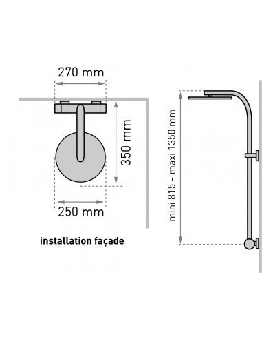 669200 000 00  Essentialis 2 душевая кабина, термостатический смеситель, круглая лейка душа Д. 250 мм, хром Valentin  - Вид №2