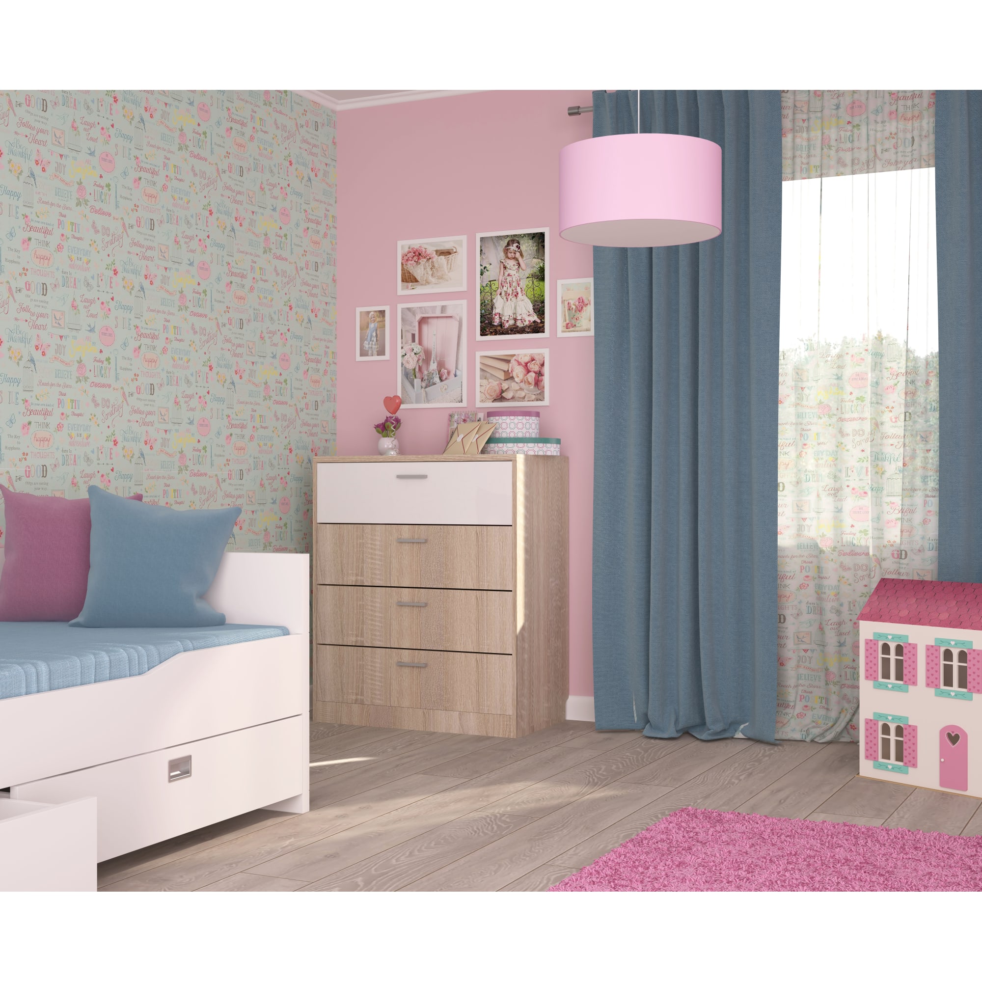 18592753 Фасад для комода 79,6x22x1,6 см, цвет дуб сонома Santreyd  - Вид №2