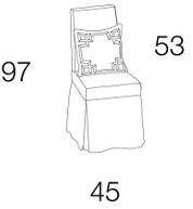 Caroti Стул из ткани с высокой спинкой Via montenapoleone 1080  - Вид №4