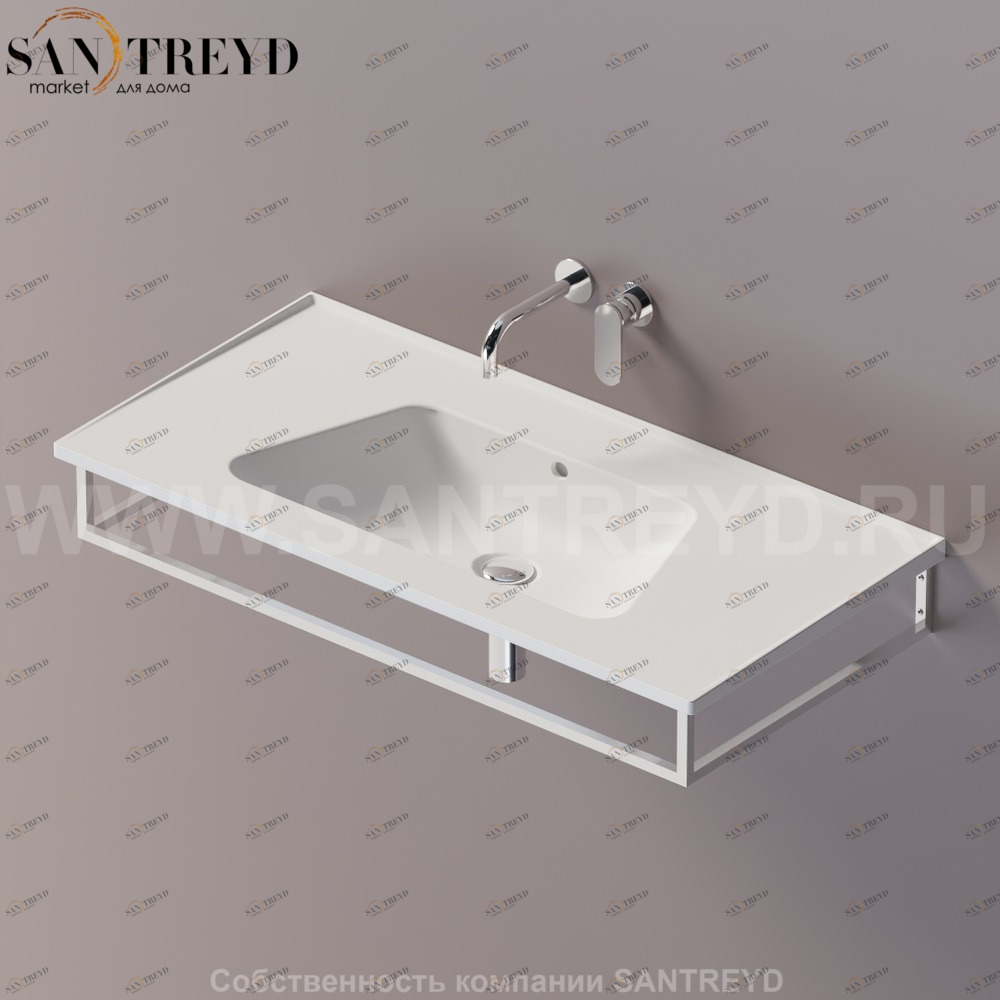 Flaminia BLOOM Металлический держатель 105 см для раковин хромированный BM105S.CR Ceramica Flaminia