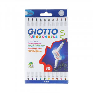 424600 Набор двойных фломастеров 10 цв в картонной упаковке Fila Giotto