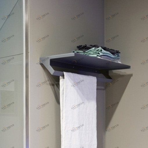 Полочка с полотенцедержателем QGINI5 Antonio Lupi QGINI окрашенная Antoniolupi QGINI5C