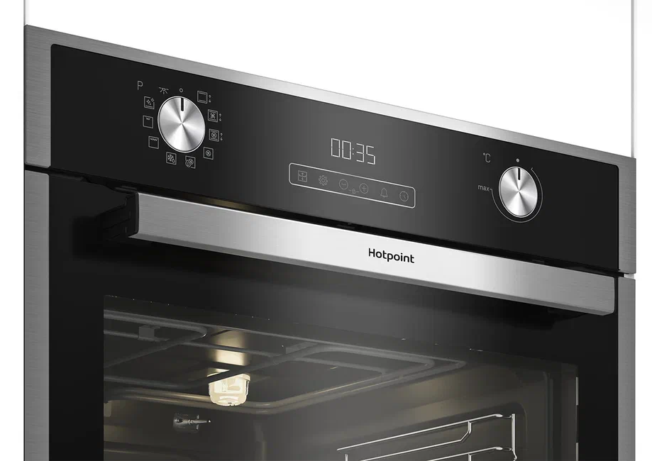 9006738 Электрический духовой шкаф Hotpoint FE9 831 JSH IX черный STDN-0056068 - Вид №4