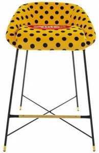 Seletti Высокий табурет из ткани со спинкой Seletti wears toiletpaper 16167