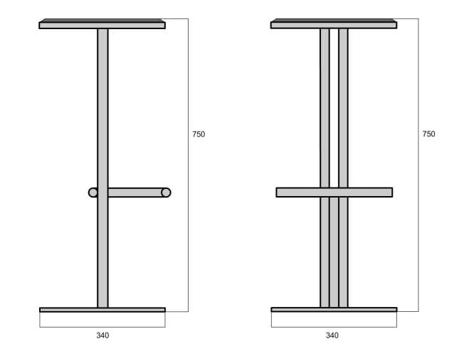 Высокий садовый стул из стали и пробки Joyf точка ARCH-00075648 - Вид №23