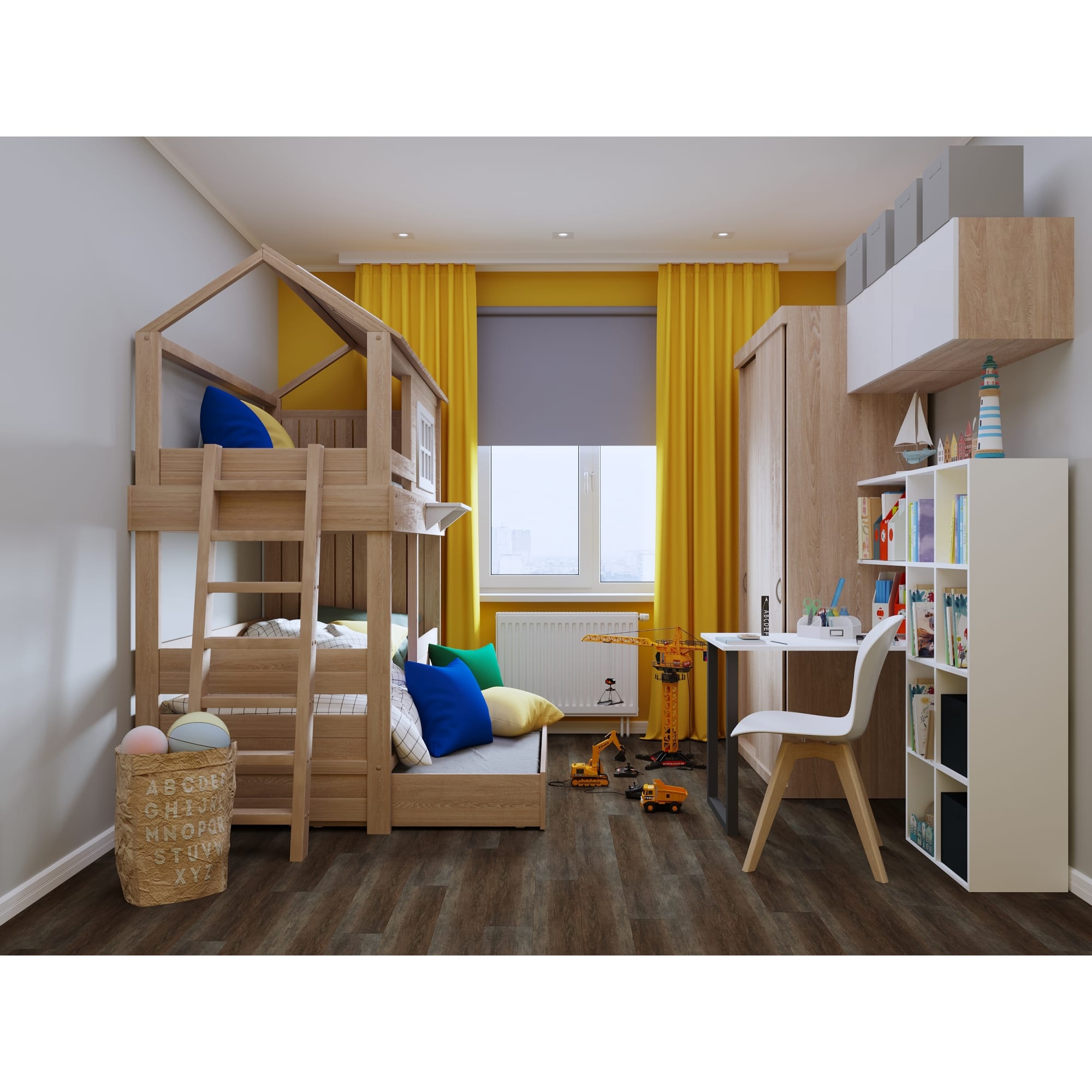 81965215 Дверь для шкафа МФ 38x59.6x1.6 см цвет белый глянец Lion Santreyd  - Вид №9