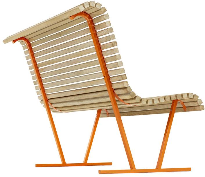 Nola Industrier Деревянная скамейка со спинкой  U19-05  - Вид №4