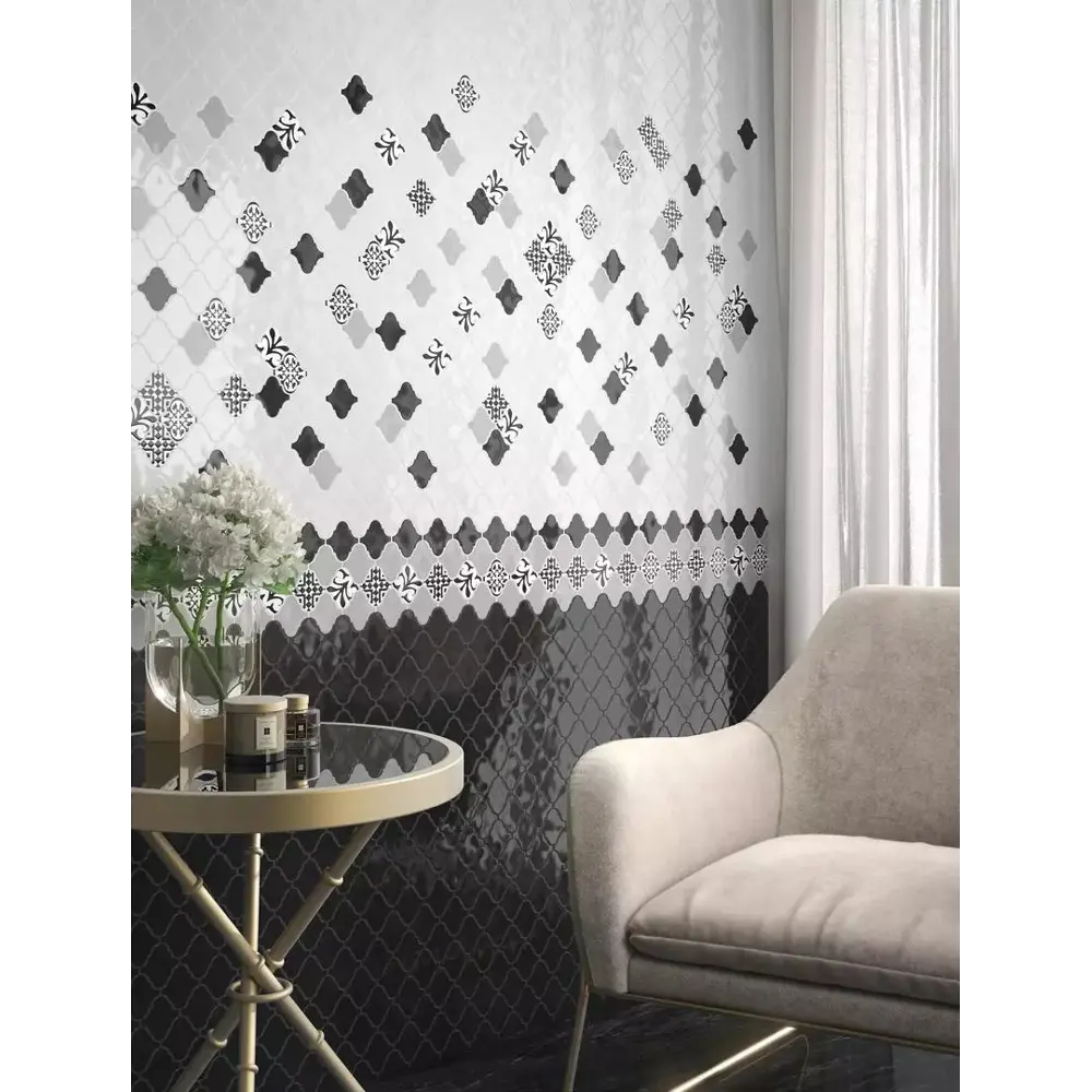 Мозаика Kerama Marazzi Arabesques Majolica 26x30 см цвет серый 84612983 STLM-2133632 Арабески - Вид №6