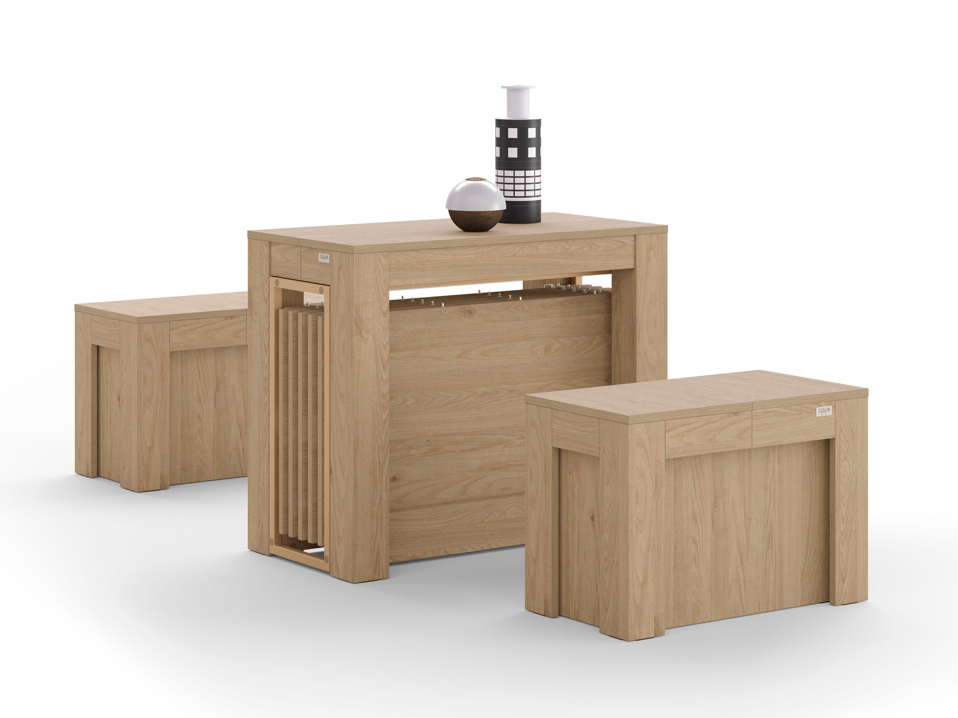 Дубовая консоль с 2 скамейками Mobili Fiver Rachele ARCH-00024010