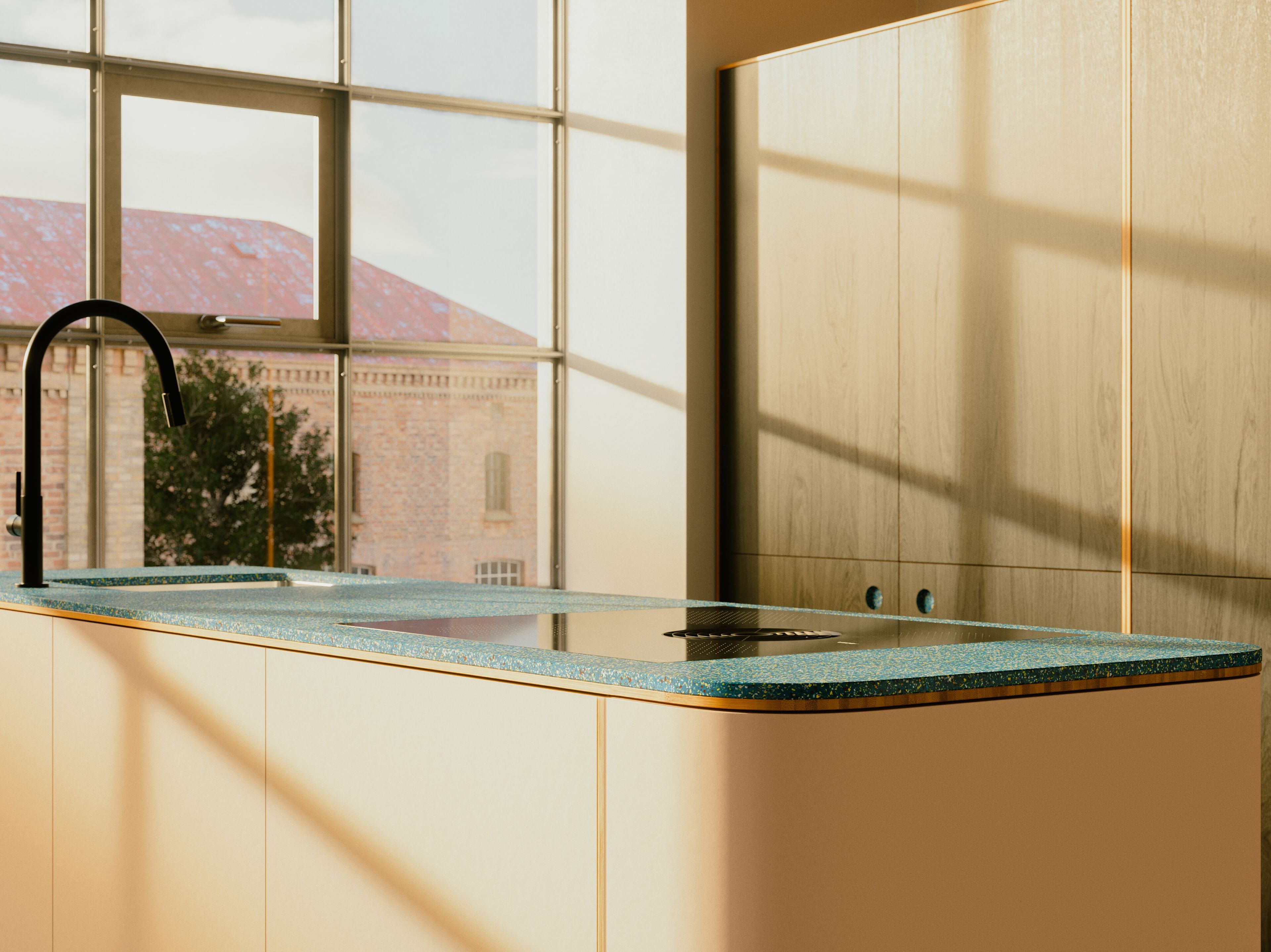 Встроенная кухня с островом Neuvermoebelt TINY KITCHEN "HOME" ARCH-00058737 - Вид №2